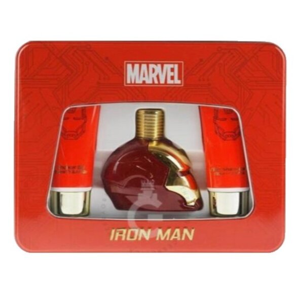 Marvel Iron Man 3-Piece Fragrance Gift Set EDT Shower Gel Aftershave Men NEW - Picture 1 of 1